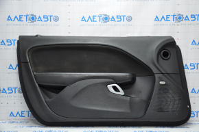 Door trim card front left Dodge Challenger 15-23 rest black with black insert cloth, armrest leather, ALPINE, worn, butt