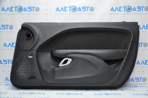 Door trim card front right Dodge Challenger15-19-19 rest black with black insert cloth, armrest leather, ALPINE, burnt insert