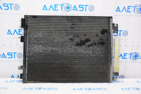 Air conditioning radiator condenser with automatic transmission cooling Dodge Challenger 09-23 dented, dented honeycomb, bent