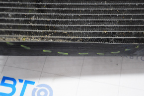 Air conditioning radiator condenser with automatic transmission cooling Dodge Challenger 09-23 dented, dented honeycomb, bent