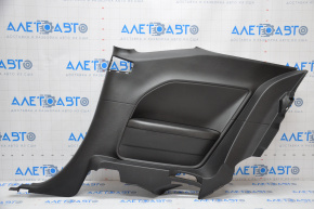 Rear row trim right Dodge Challenger 15-23 black, burnt armrest, scratches, fastener defect, without plug