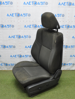 Driver's seat Dodge Challenger 15-20 rest without airbag, electric + manual, cloth black, for cleaning