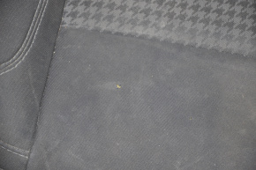 Passenger seat Dodge Challenger 15-20 rest without airbag, fur, cloth black, burnt, for cleaning