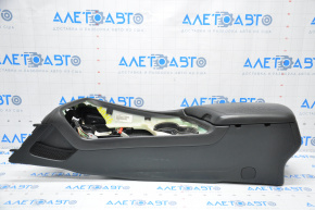 Central console armrest and cup holders Dodge Challenger 15-23 rest black, worn