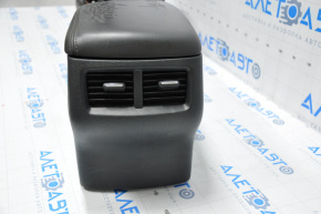 Central console armrest and cup holders Dodge Challenger 15-23 rest black, worn