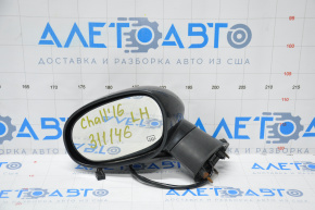 Left side mirror assembly Dodge Challenger 15-19 rest 5 pins, heated, black