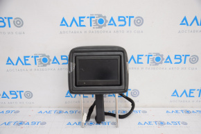 Headrest front left Infiniti JX35 QX60 13-15 leather black with monitor, scratch on monitor