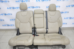 Rear row of seats 2nd row Jeep Cherokee KL 14-17 beige leather for dry cleaning