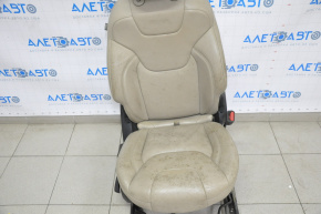 Passenger seat Jeep Cherokee KL 14-18 with airbag, mechanical, beige leather, dry-cleanable