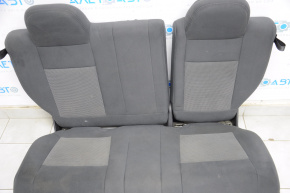 Rear row of seats 2nd row Jeep Compass 11-16 rag black, torn from the top
