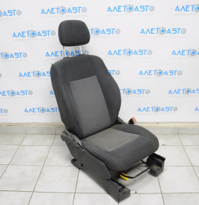 Passenger seat Jeep Compass 11-14 without airbag, mechanical, cloth black, for dry cleaning