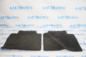 Set of floor mats Nissan Rogue 14-20 cloth black, for cleaning