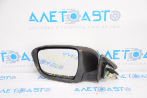 Side mirror left complete Nissan Rogue 14-16 5 pins, turn signal, silver