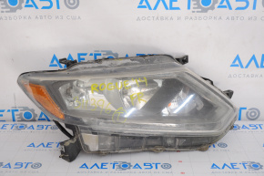 Headlight front right Nissan Rogue 14-16 bare halogen, water damage