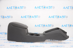 Console center armrest and cup holders VW Jetta 11-17 USA leather black scratches