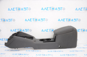 Console center armrest and cup holders VW Jetta 11-17 USA leather black scratches
