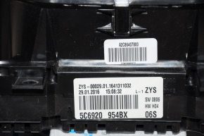 Instrument cluster VW Jetta 11-18 USA 1.4T 1.8T 2.0 98k scratches, broken mount