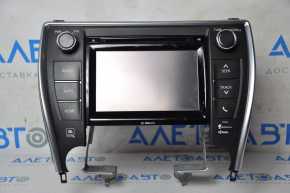 Display radio disc player Toyota Camry v55 15-17 usa JBL peeled chrome, scratch, poke