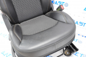 Passenger seat Jeep Compass 17-20 shot, mechanical, leather black
