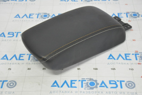 Jeep Compass 17-21 Armrest Leather Black Brown White Stitching