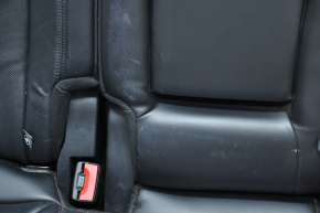 Rear row of seats 2 row Lincoln MKX 16-18 leather black, rubbed