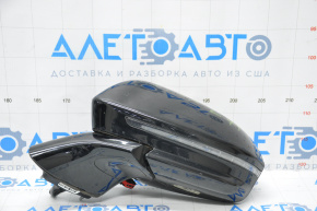 Left side mirror complete Lincoln MKX 16-18 16-18 pins, BSM, auto-dimming, turn signal, black