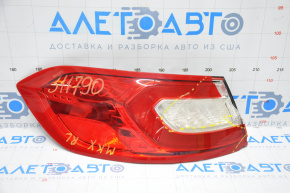 Left headlight Lincoln MKX 16-18 broken glass, crack in mount