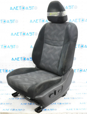 Driver's seat Nissan Rogue 14-16 without airbag, electric, cloth black