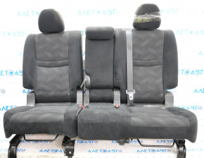 Rear row of seats 2 row Nissan Rogue 14-16 cloth black