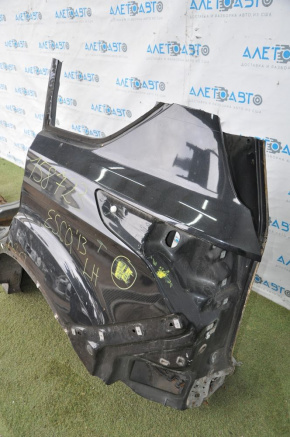 Quarter wing rear left Ford Escape MK3 13-19 black, with central pillar, small pokes