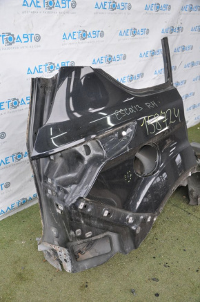 Quarter wing rear right Ford Escape MK3 13-19 black, with central pillar, butt