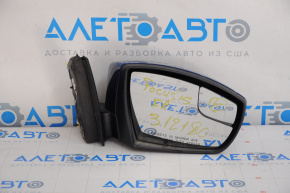 Side mirror right complete Ford Focus mk3 15-18 rest 5 pins, blue