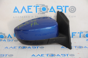 Side mirror right complete Ford Focus mk3 15-18 rest 5 pins, blue
