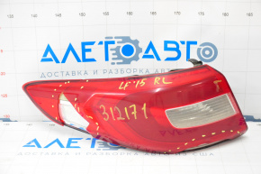 Light outer wing left Hyundai Sonata 15-17 lamp, broken glass