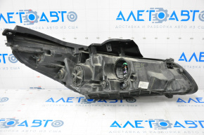 Headlight front left bare Hyundai Sonata 15-17 halogen without fastening, missing one cover