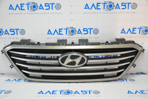 Radiator grill grill Hyundai Sonata 15-17 SE broken fastener, crack
