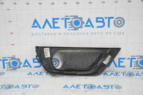 Bumper grille left Jeep Compass 17-21 with molding structure under fog lights