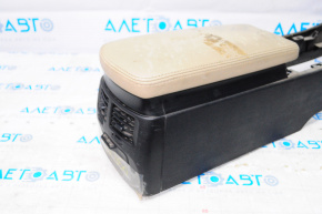 Central console armrest Lexus IS 14-20 leather, beige, armrest for dry cleaning
