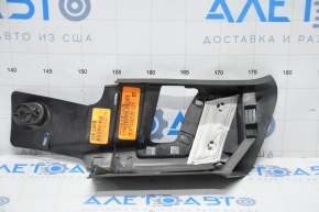 Rear pillar trim upper belt left Lincoln MKX 16-18 2 row black, scratches, without trim