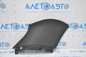 Rear pillar trim lower 2nd row left Lincoln MKX 16-18 black, broken crepe, scratches, worn