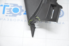 Rear pillar trim lower 2nd row left Lincoln MKX 16-18 black, broken crepe, scratches, worn