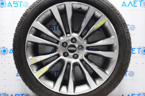 Wheel disk R21 Lincoln MKX 16-18 curb, paint peeled off