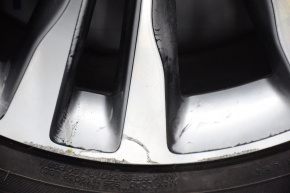 Wheel disk R21 Lincoln MKX 16-18 curb, paint peeled off