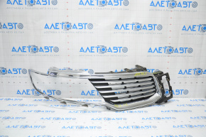 Radiator grill right Lincoln MKX 16-18 chrome, broken fastener