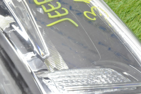 Headlight front left bare Jeep Grand Cherokee WK2 14-16 halogen light, for polishing, broken fasteners