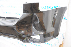 Bare rear bumper Dodge Journey 11-19 SXT black, dented, broken ribs, cracks, tears