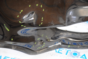 Bare rear bumper Dodge Journey 11-19 SXT black, dented, broken ribs, cracks, tears