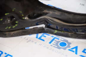 Bare rear bumper Dodge Journey 11-19 SXT black, dented, broken ribs, cracks, tears