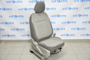 Passenger seat Ford C-max MK2 13-14 without airbag, mechanical, beige cloth for dry cleaning