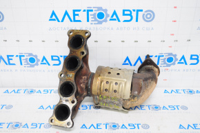 Exhaust manifold with catalytic converter Hyundai Sonata 15-19 2.4